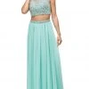 Dancing Queen - 9574 Two-Piece Shimmering Beaded Bodice A-line Prom Dress 1 Dancing Queen - 9574 Two-Piece Shimmering Beaded Bodice A-line Prom Dress