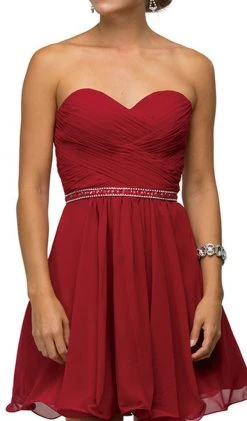 Dancing Queen - 9581 Crisscross Ruching On Sweetheart A-Line Short Party Dress 10 Dancing Queen - 9581 Crisscross Ruching On Sweetheart A-Line Short Party Dress
