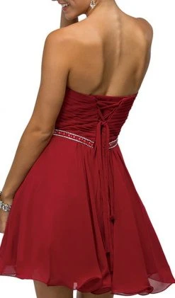 Dancing Queen - 9581 Crisscross Ruching On Sweetheart A-Line Short Party Dress 12 Dancing Queen - 9581 Crisscross Ruching On Sweetheart A-Line Short Party Dress
