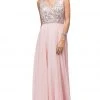 Dancing Queen - 9589 Beaded Bodice Chiffon A-line Prom Dress 2 Dancing Queen - 9589 Beaded Bodice Chiffon A-line Prom Dress
