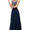 Dancing Queen - 9603 Long Lace Adorned Illusion A-Line Prom Dress 1 Dancing Queen - 9603 Long Lace Adorned Illusion A-Line Prom Dress