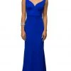 Dancing Queen - 9609 V-Neck Wide Waistband Evening Dress 2 Dancing Queen - 9609 V-Neck Wide Waistband Evening Dress