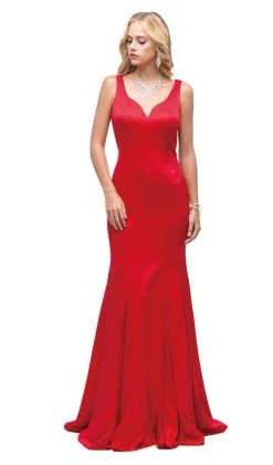 Dancing Queen - 9638 Open Back Trumpet Silhouette Evening Dress