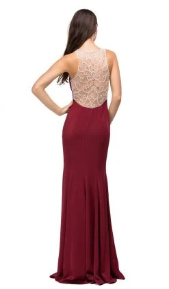 Dancing Queen - 9715 Adorned Sleeveless Illusion Jewel Jersey Prom Dress 11 Dancing Queen - 9715 Adorned Sleeveless Illusion Jewel Jersey Prom Dress