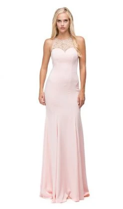 Dancing Queen - 9715 Adorned Sleeveless Illusion Jewel Jersey Prom Dress 15 Dancing Queen - 9715 Adorned Sleeveless Illusion Jewel Jersey Prom Dress