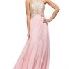 Dancing Queen - 9776 Chiffon Halter A-Line Evening Dress 2 Dancing Queen - 9776 Chiffon Halter A-Line Evening Dress