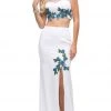 Dancing Queen - 9820 Floral Embroidered High Slit Two-Piece Prom Dress 1 Dancing Queen - 9820 Floral Embroidered High Slit Two-Piece Prom Dress