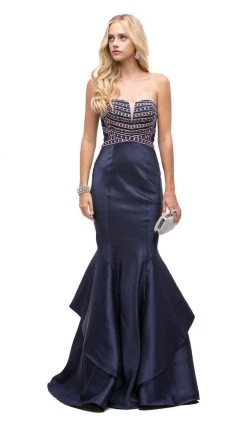 Dancing Queen - 9917 Beaded Sweetheart Mermaid Evening Dress