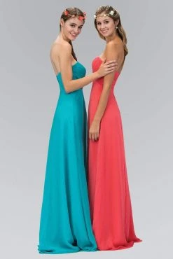 Elizabeth K - GL1122 Pleated Sweetheart Chiffon A-line Dress 5 Elizabeth K - GL1122 Pleated Sweetheart Chiffon A-line Dress