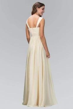 Elizabeth K - GL1386 Sleeveless Shoulder Straps Chiffon Long Dress