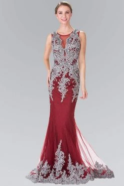Elizabeth K - GL1462 Ornate Lace Illusion Trumpet Gown 11 Elizabeth K - GL1462 Ornate Lace Illusion Trumpet Gown