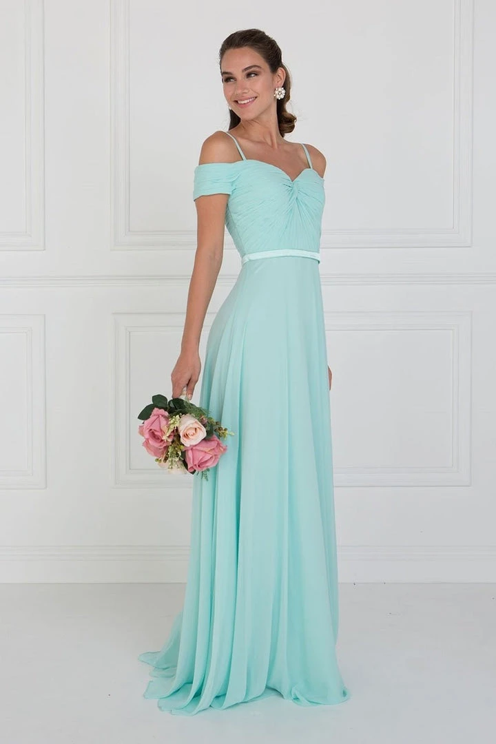 Elizabeth K - GL1523 Off Shoulder Twisted Bodice Chiffon Gown 3 Elizabeth K - GL1523 Off Shoulder Twisted Bodice Chiffon Gown