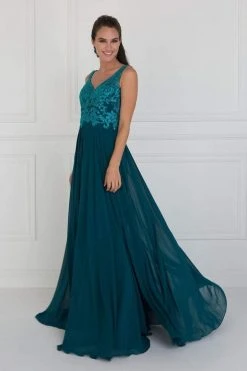 Elizabeth K - GL1567 Sleeveless Bead Embroidered Chiffon A-Line Gown 9 Elizabeth K - GL1567 Sleeveless Bead Embroidered Chiffon A-Line Gown
