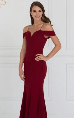 Elizabeth K - GL1593 Jersey Sweetheart Cold Shoulders Mermaid Gown 7 Elizabeth K - GL1593 Jersey Sweetheart Cold Shoulders Mermaid Gown