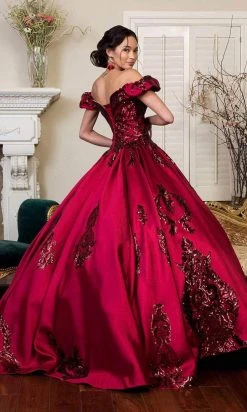 Elizabeth K - GL1913 Puff Sleeve Sweetheart Sequin Ballgown 7 Elizabeth K - GL1913 Puff Sleeve Sweetheart Sequin Ballgown