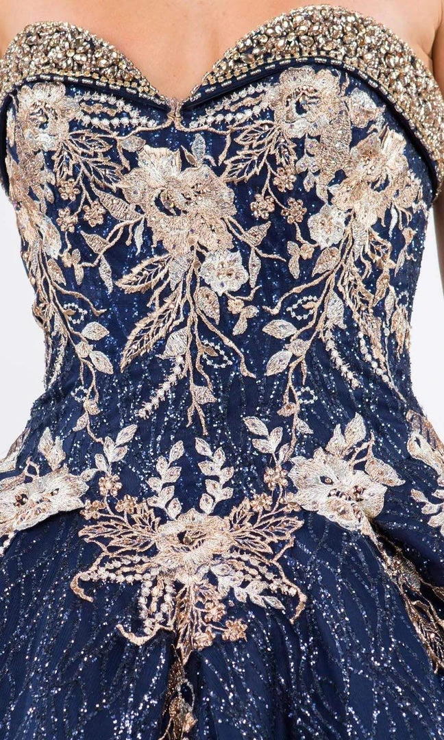 Elizabeth K - GL1957 Rosette Embroidered Ballgown 6 Elizabeth K - GL1957 Rosette Embroidered Ballgown