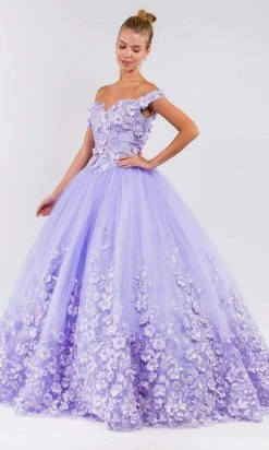 Elizabeth K - GL1960 Floral Ombre Ballgown 9 Elizabeth K - GL1960 Floral Ombre Ballgown