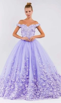 Elizabeth K - GL1960 Floral Ombre Ballgown