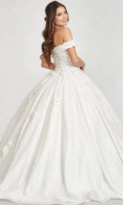 Elizabeth K GL1971 - Floral Applique Prom Ballgown