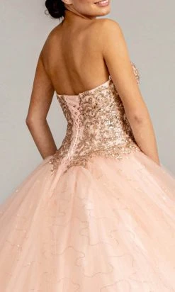 Elizabeth K GL1973 - Strapless Sweetheart Neck Ball Gown