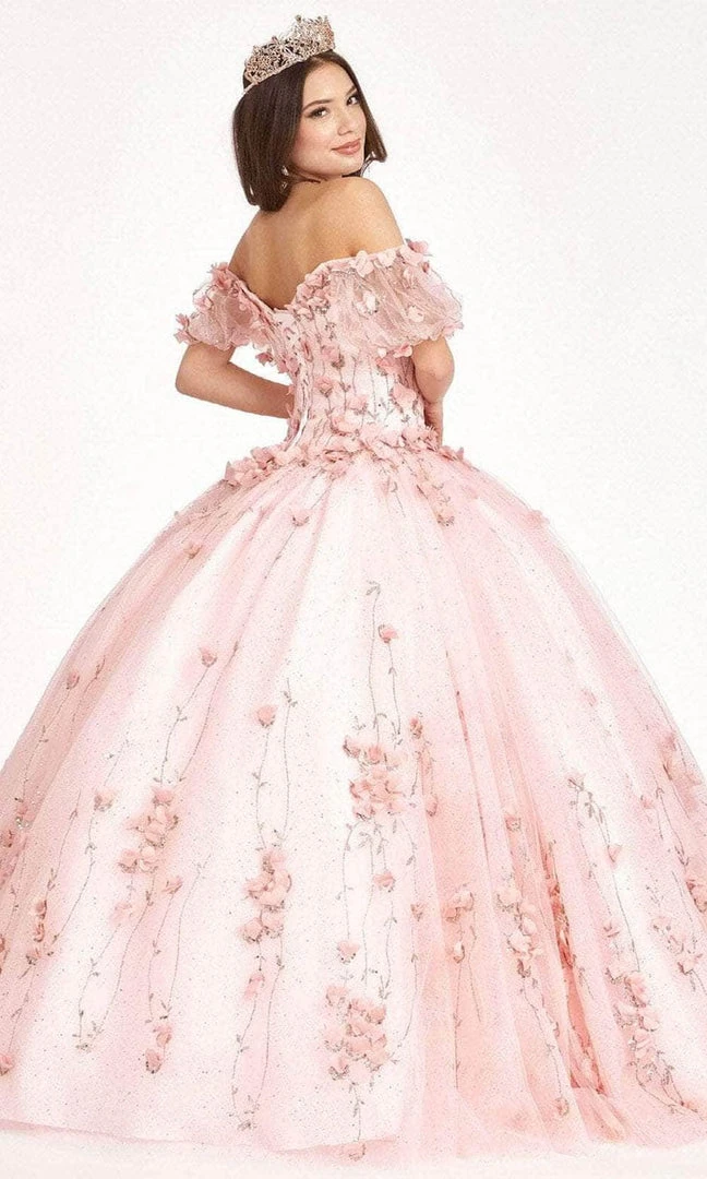 Elizabeth K GL1975 - Floral Glitter Ballgown 8 Elizabeth K GL1975 - Floral Glitter Ballgown