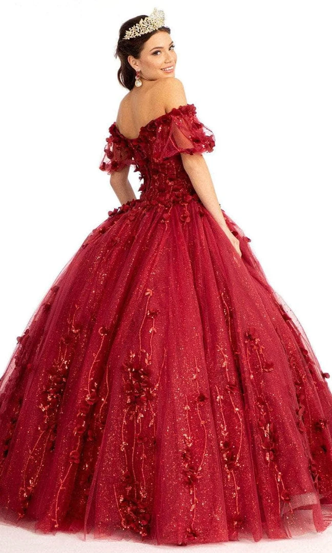 Elizabeth K GL1975 - Floral Glitter Ballgown 4 Elizabeth K GL1975 - Floral Glitter Ballgown