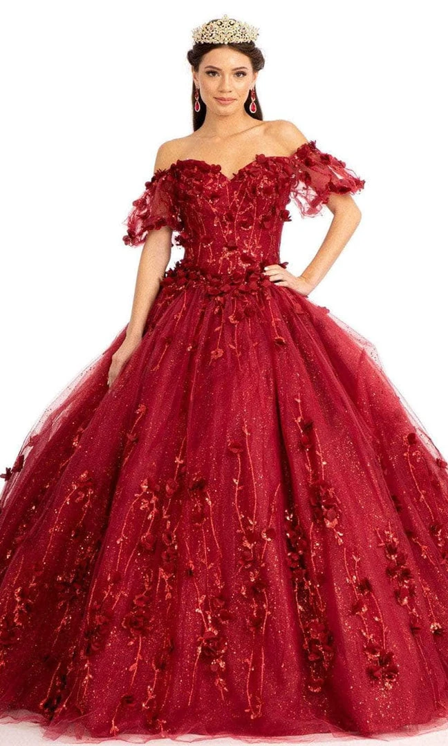 Elizabeth K GL1975 - Floral Glitter Ballgown 3 Elizabeth K GL1975 - Floral Glitter Ballgown