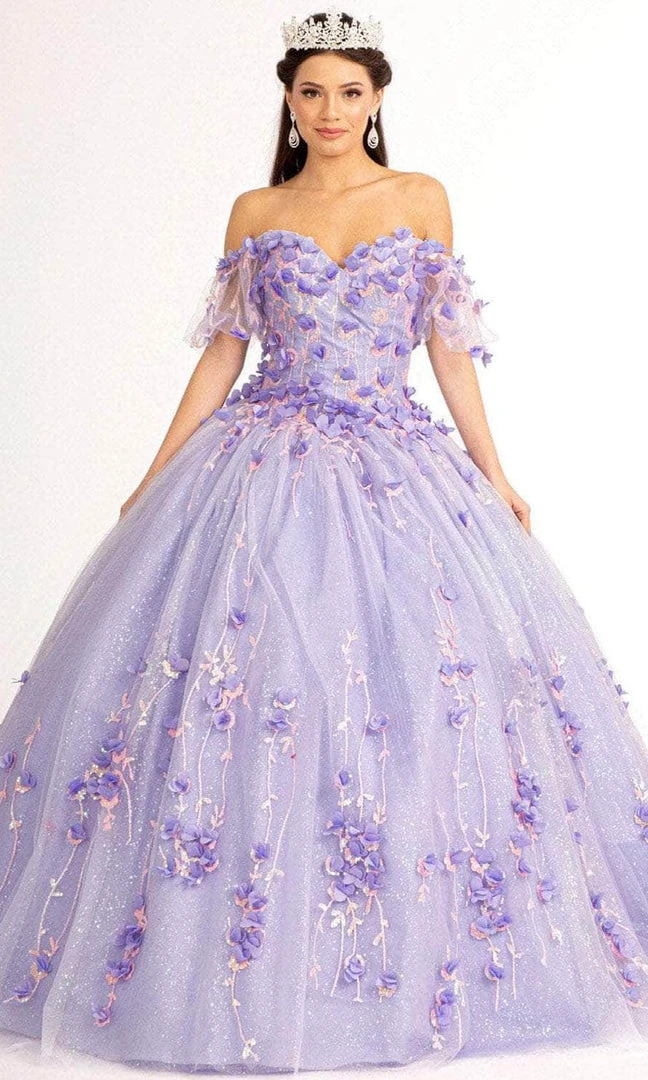 Elizabeth K GL1975 - Floral Glitter Ballgown 14 Elizabeth K GL1975 - Floral Glitter Ballgown