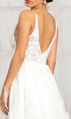 Elizabeth K GL1984 - Sleeveless Floral A-Line Dress 10 Elizabeth K GL1984 - Sleeveless Floral A-Line Dress