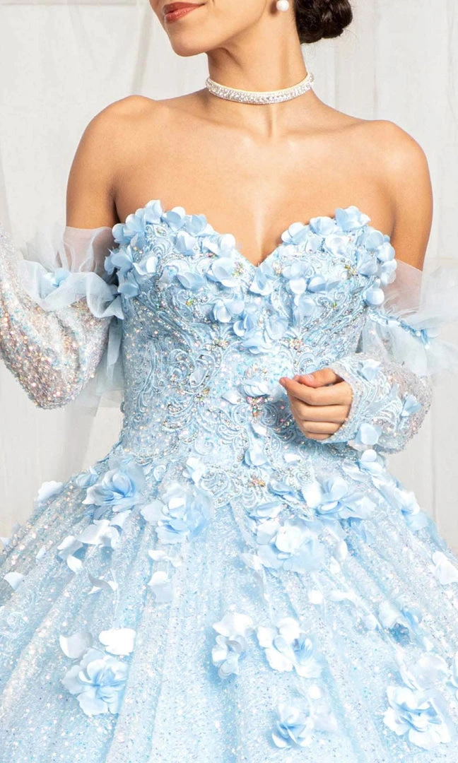 Elizabeth K GL1986 - Sweetheart Neck With Removable Sleeve Long Gown 4 Elizabeth K GL1986 - Sweetheart Neck With Removable Sleeve Long Gown