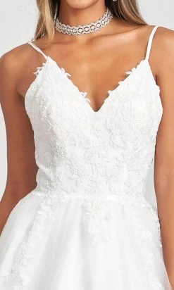 Elizabeth K GL1989 - Sleeveless V-neckline Ball Gown 16 Elizabeth K GL1989 - Sleeveless V-neckline Ball Gown