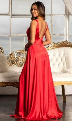 Elizabeth K GL1992 - Plunging Bodice Satin Prom Dress 33 Elizabeth K GL1992 - Plunging Bodice Satin Prom Dress