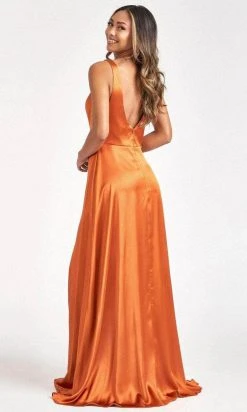 Elizabeth K GL1992 - Plunging Bodice Satin Prom Dress 38 Elizabeth K GL1992 - Plunging Bodice Satin Prom Dress