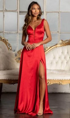 Elizabeth K GL1992 - Plunging Bodice Satin Prom Dress 32 Elizabeth K GL1992 - Plunging Bodice Satin Prom Dress