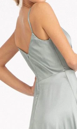 Elizabeth K GL1993 - Spaghetti Strap V-Neck Prom Dress With Slit 35 Elizabeth K GL1993 - Spaghetti Strap V-Neck Prom Dress With Slit