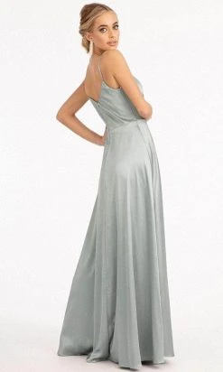 Elizabeth K GL1993 - Spaghetti Strap V-Neck Prom Dress With Slit 33 Elizabeth K GL1993 - Spaghetti Strap V-Neck Prom Dress With Slit