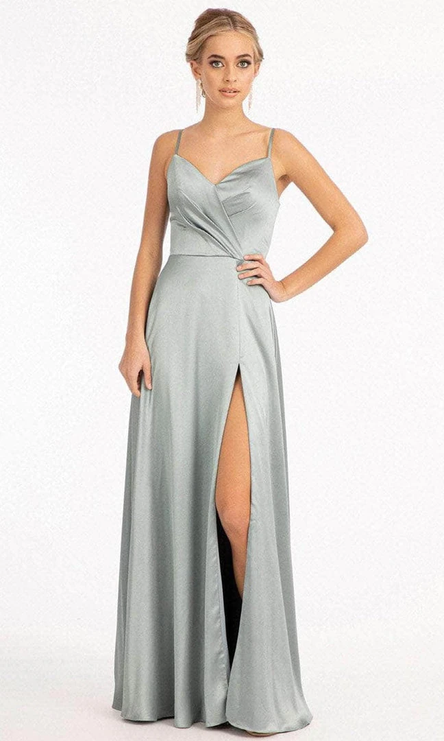 Elizabeth K GL1993 - Spaghetti Strap V-Neck Prom Dress With Slit 14 Elizabeth K GL1993 - Spaghetti Strap V-Neck Prom Dress With Slit