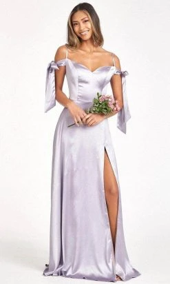 Elizabeth K GL1994 - Tie Strap Satin A-Line Prom Dress 41 Elizabeth K GL1994 - Tie Strap Satin A-Line Prom Dress
