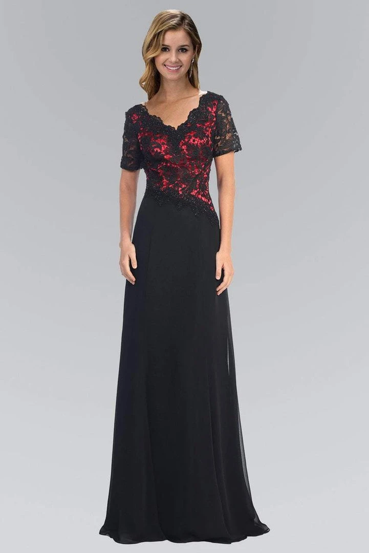 Long Dresses Elizabeth K - GL2000 Lace V-Neck A-Line Dress 3 Long Dresses Elizabeth K - GL2000 Lace V-Neck A-Line Dress