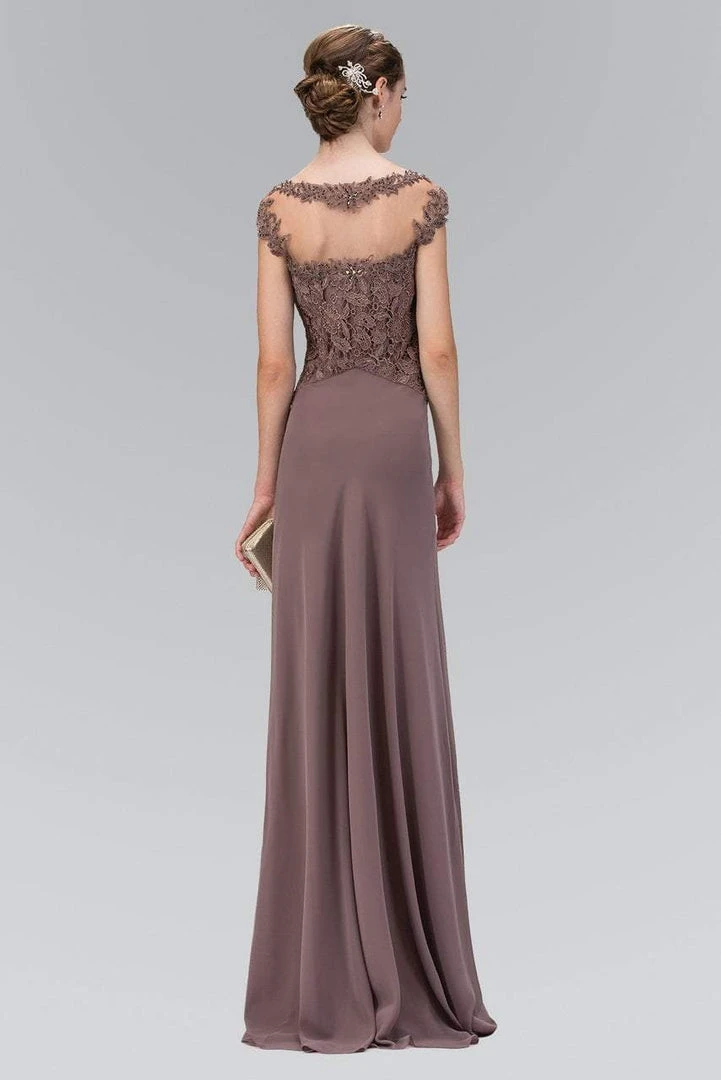Elizabeth K - GL2001 Embellished Bateau Neck A-Line Gown 4 Elizabeth K - GL2001 Embellished Bateau Neck A-Line Gown