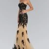 Elizabeth K - GL2005 Floral Applique Sweetheart Sheath Gown 2 Elizabeth K - GL2005 Floral Applique Sweetheart Sheath Gown