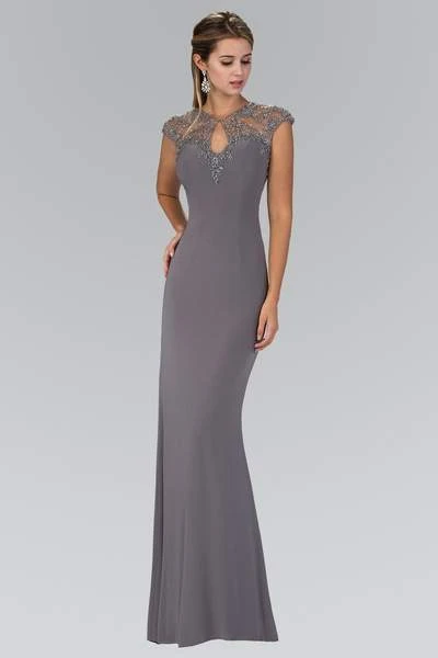 Elizabeth K - GL2058 Embellished High Neck Gown 3 Elizabeth K - GL2058 Embellished High Neck Gown