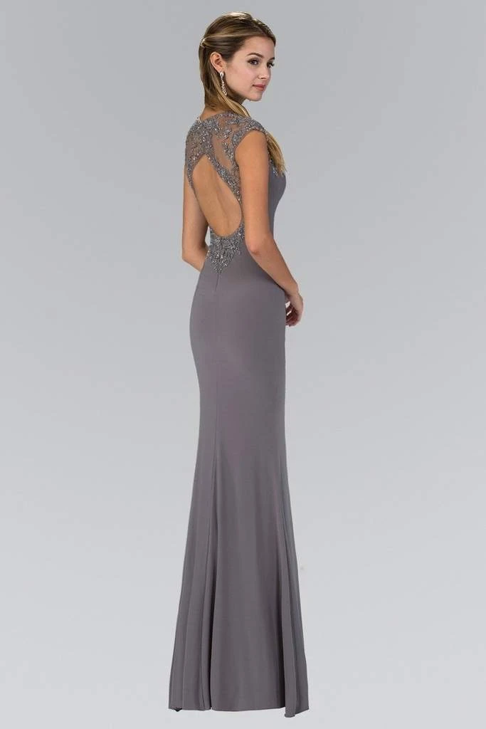Elizabeth K - GL2058 Embellished High Neck Gown 4 Elizabeth K - GL2058 Embellished High Neck Gown