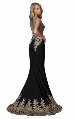 Elizabeth K - GL2166-1 Beaded Lace Applique Embellished Gown 6 Elizabeth K - GL2166-1 Beaded Lace Applique Embellished Gown