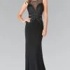 Elizabeth K - GL2234 Illusion Bateau Neckline With Open Back Gown 2 Elizabeth K - GL2234 Illusion Bateau Neckline With Open Back Gown