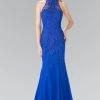 Elizabeth K - GL2263 Sequined Halter Long Dress 1 Elizabeth K - GL2263 Sequined Halter Long Dress