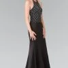 Elizabeth K - GL2285 Beaded Halter Trumpet Dress Long Dresses 1 Elizabeth K - GL2285 Beaded Halter Trumpet Dress Long Dresses