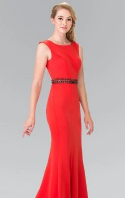 Elizabeth K - GL2306 Sleeveless Jewel Long Dress