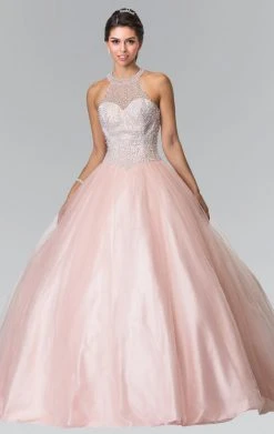 Elizabeth K - GL2309 Beaded Halter Ballgown 7 Elizabeth K - GL2309 Beaded Halter Ballgown