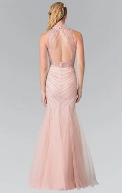 Elizabeth K - GL2330 Sequined Halter Trumpet Gown 11 Elizabeth K - GL2330 Sequined Halter Trumpet Gown